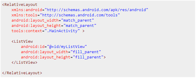 1 List view