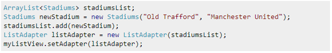 4 list adapter