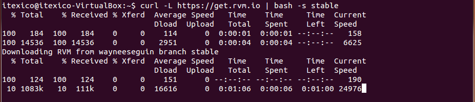 install rvm image