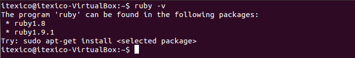 ruby version error image