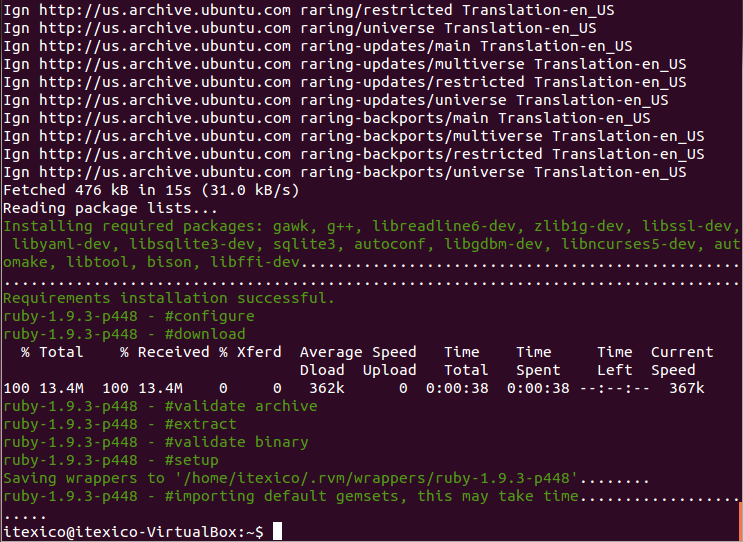 rvm install output image