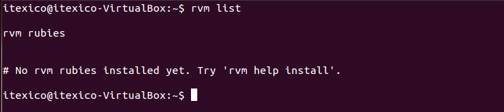 rvm list image