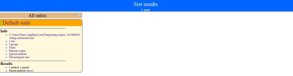 Test-output TestNG