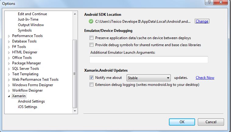 Xamarin android