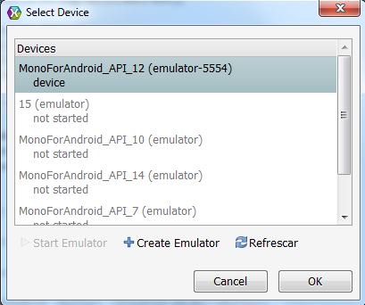 Xamarin emulator 5554