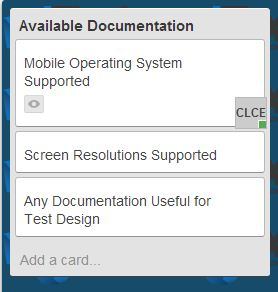 Avaiable Documentation - Trello
