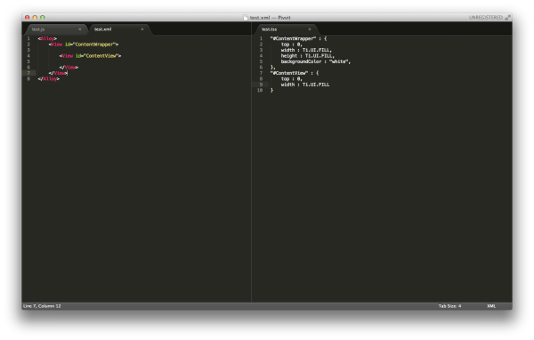 Titanium Sublime Text Plain