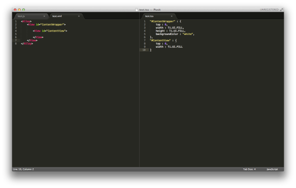 Titanium Sublime Text Color Scheme